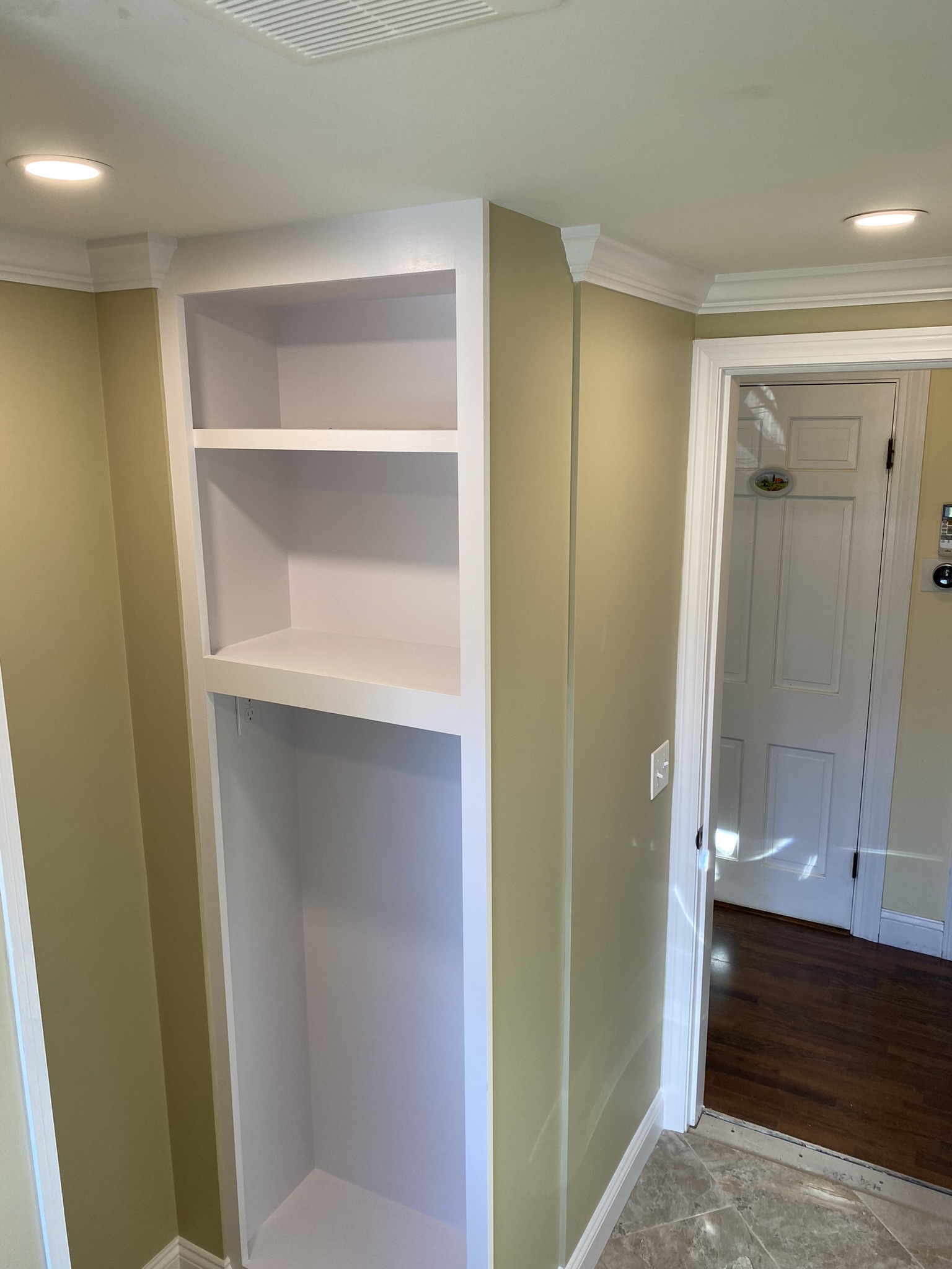 Custom Built-In Shelving Installation