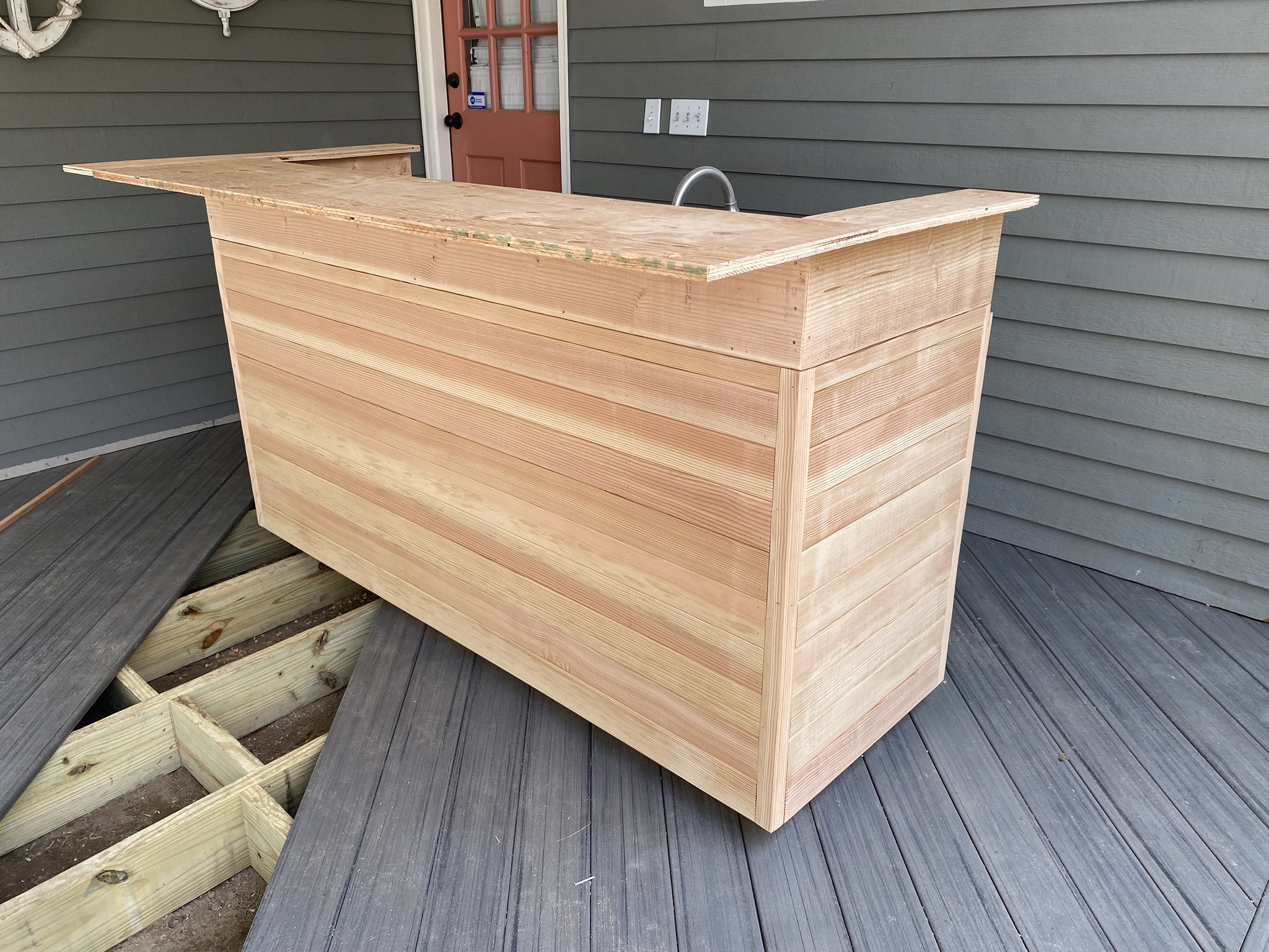 Custom Cedar Outdoor Bar
