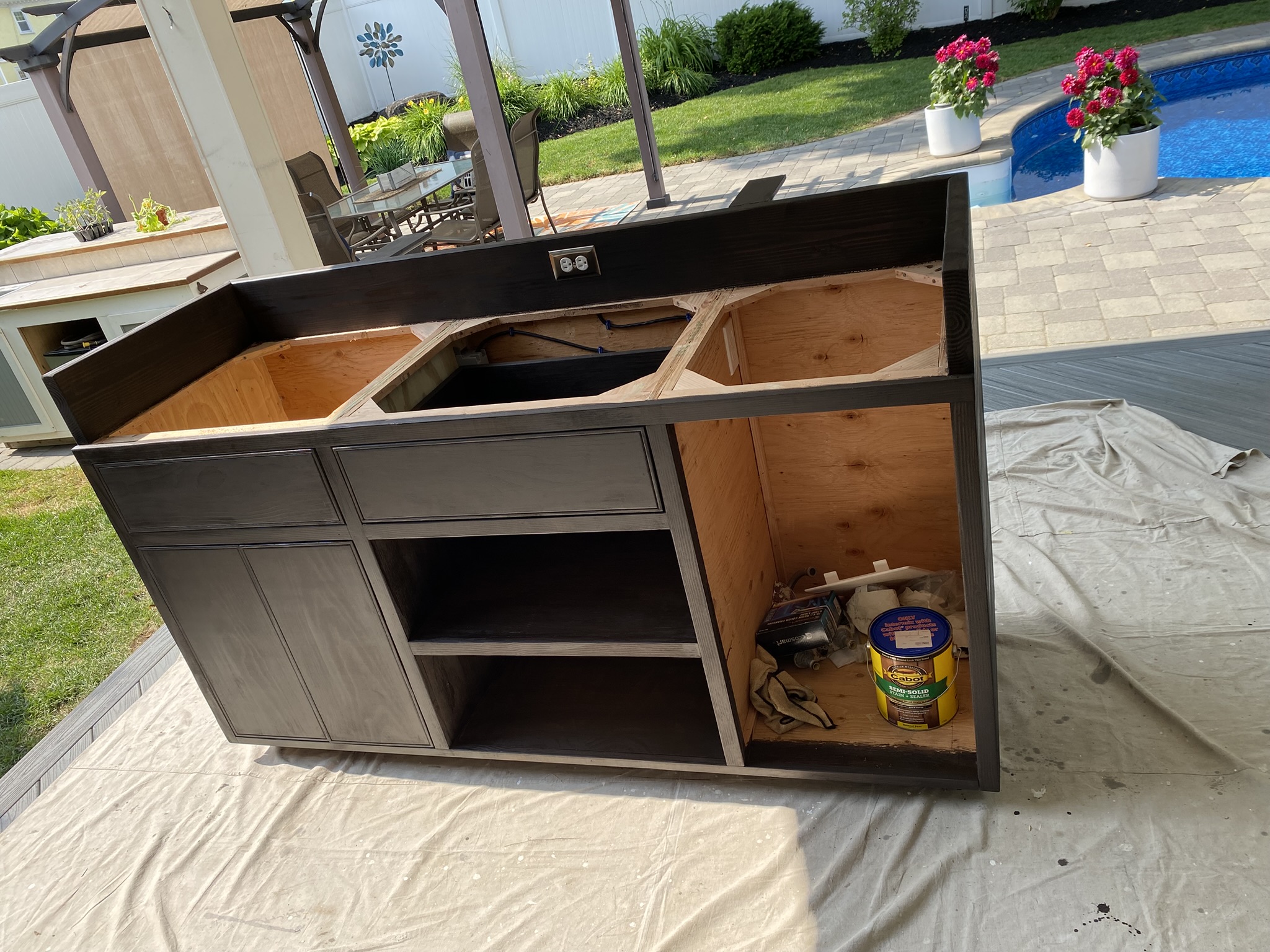 Custom Outdoor Kitchen Island