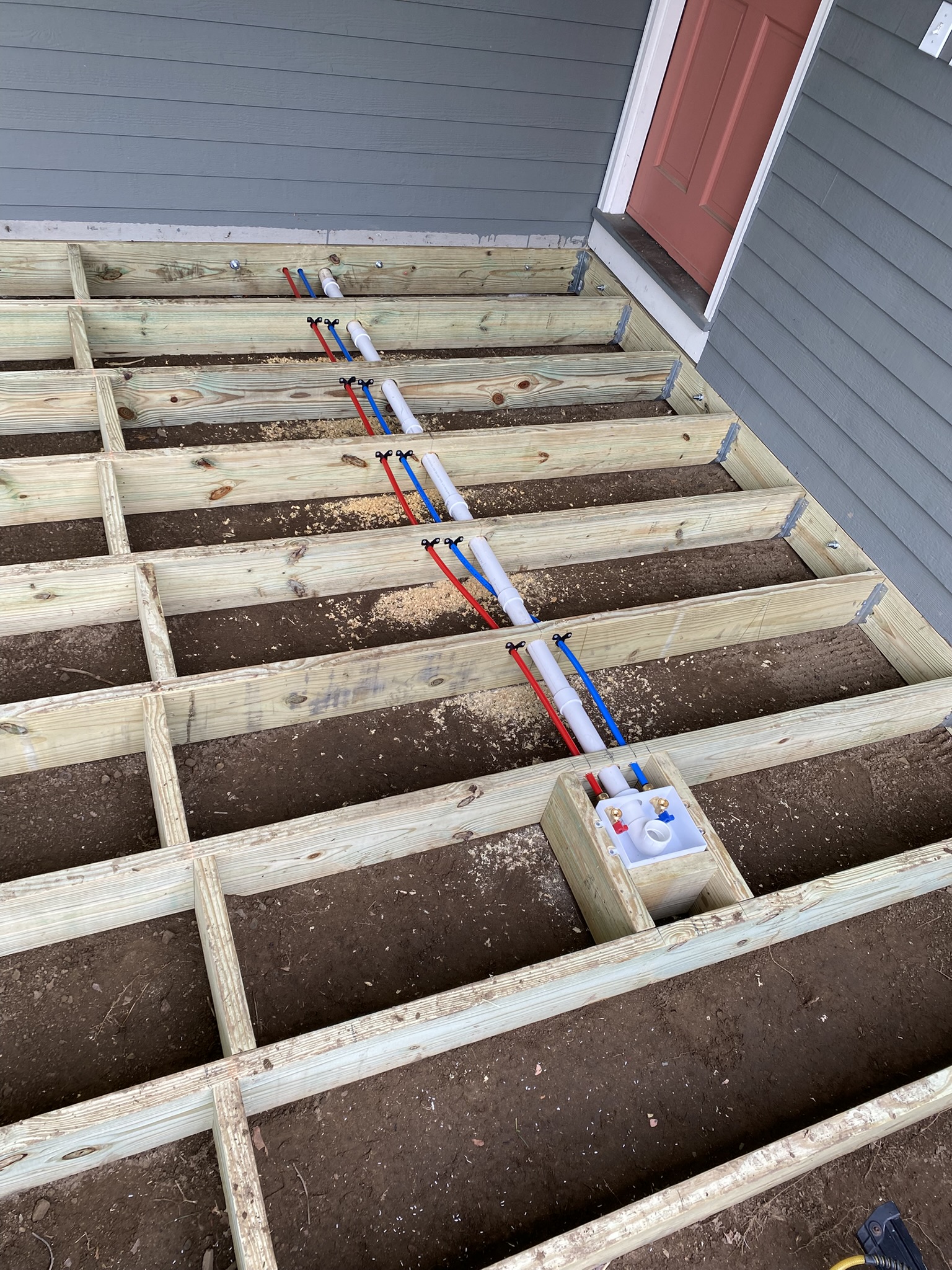 Deck Foundation Electrical Installation