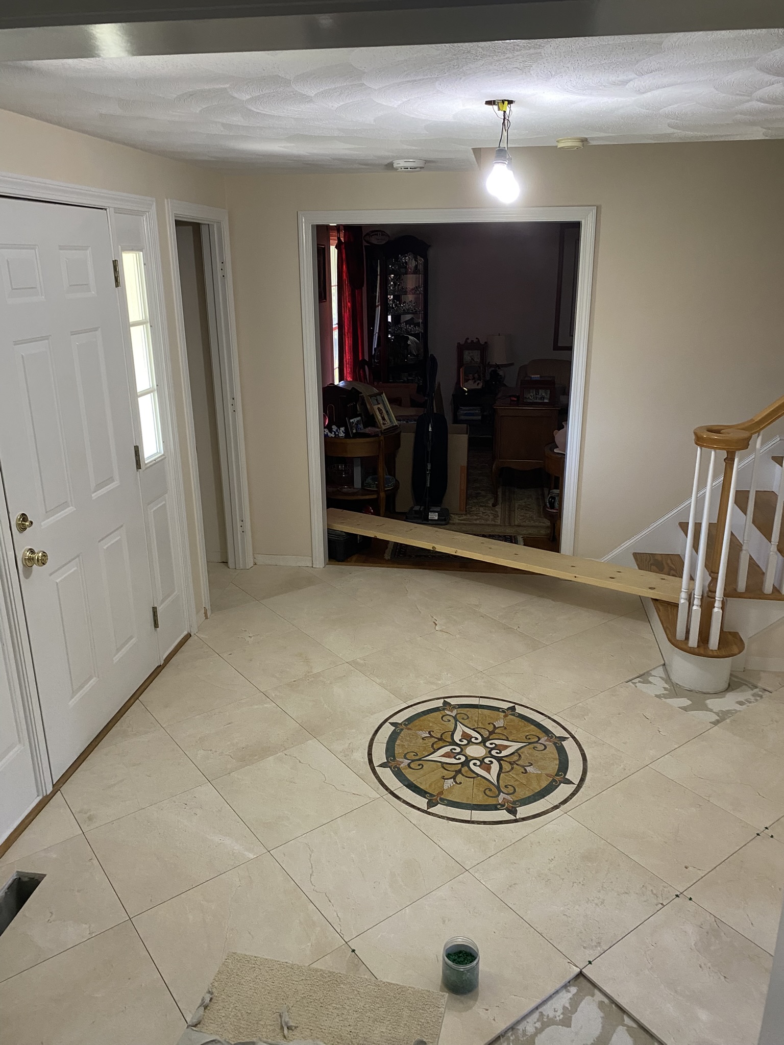Foyer Tile Installation