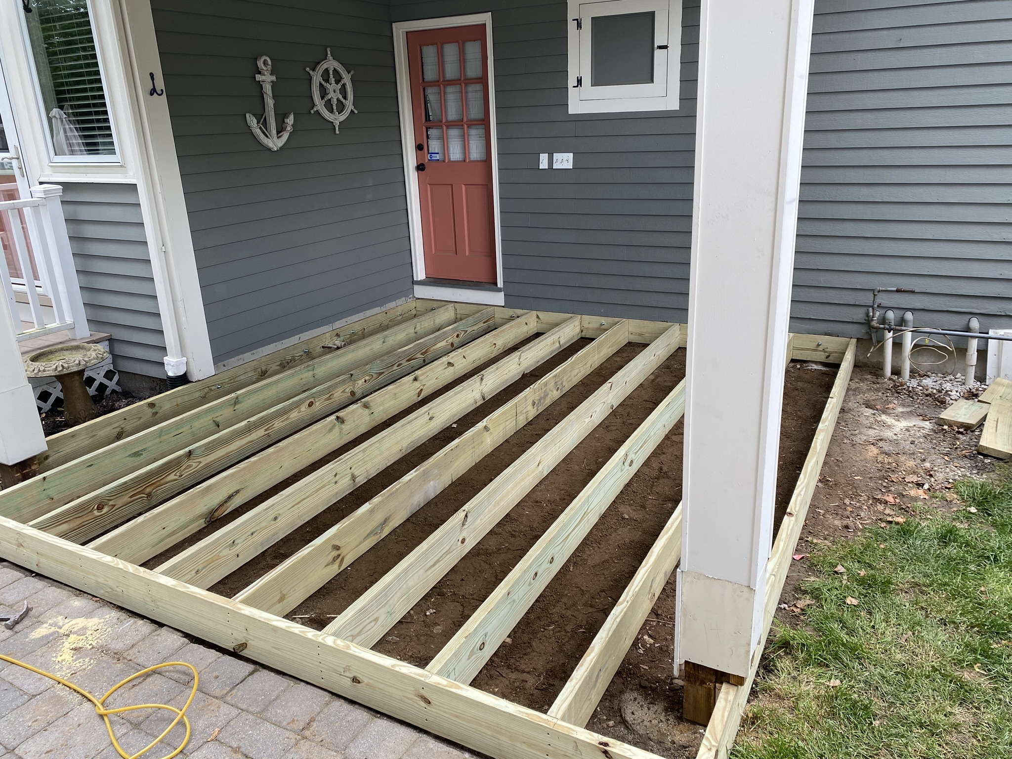 Pressure-Treated Deck Framing Installation