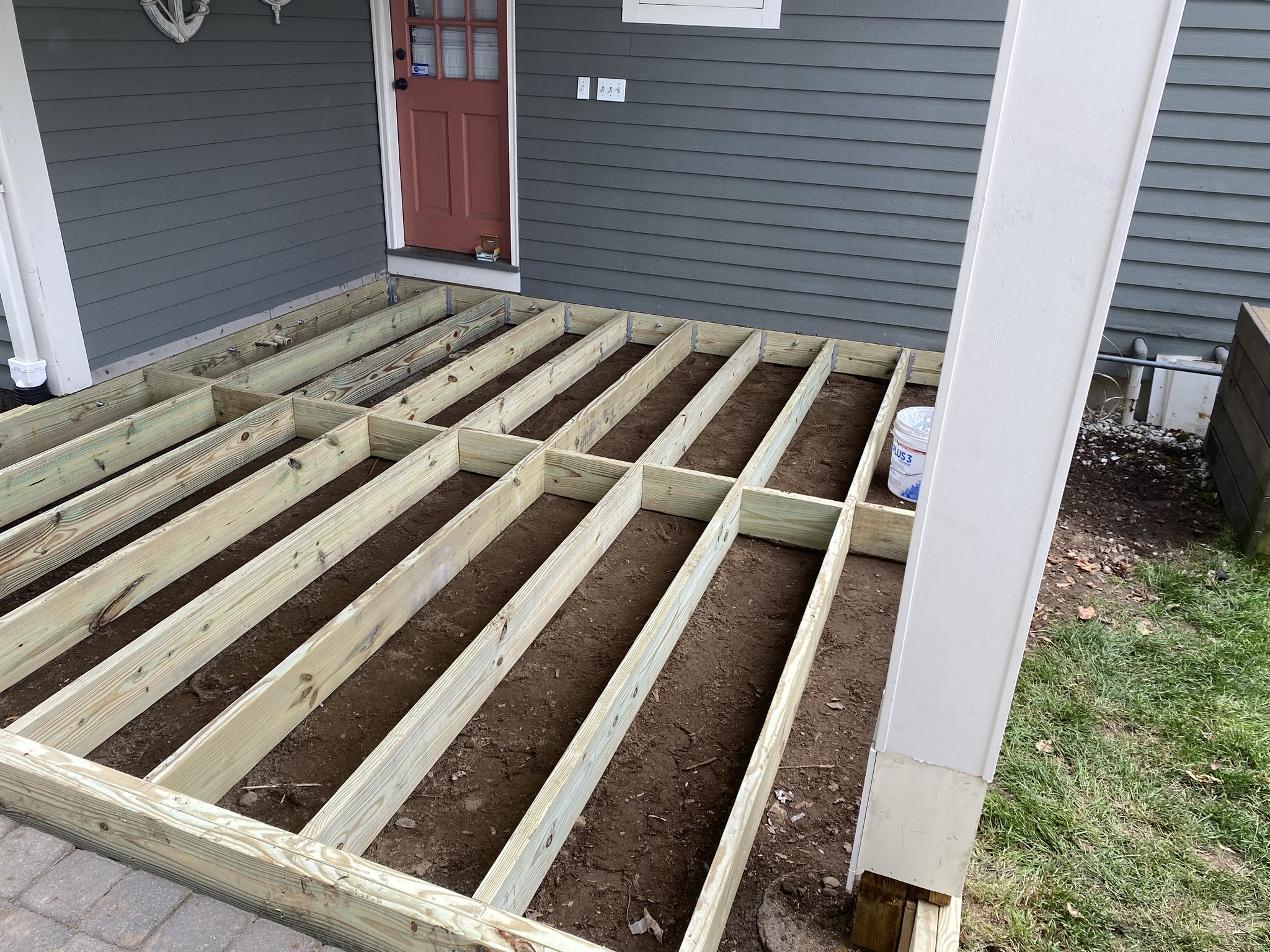 Pressure-Treated Deck Framing Installation