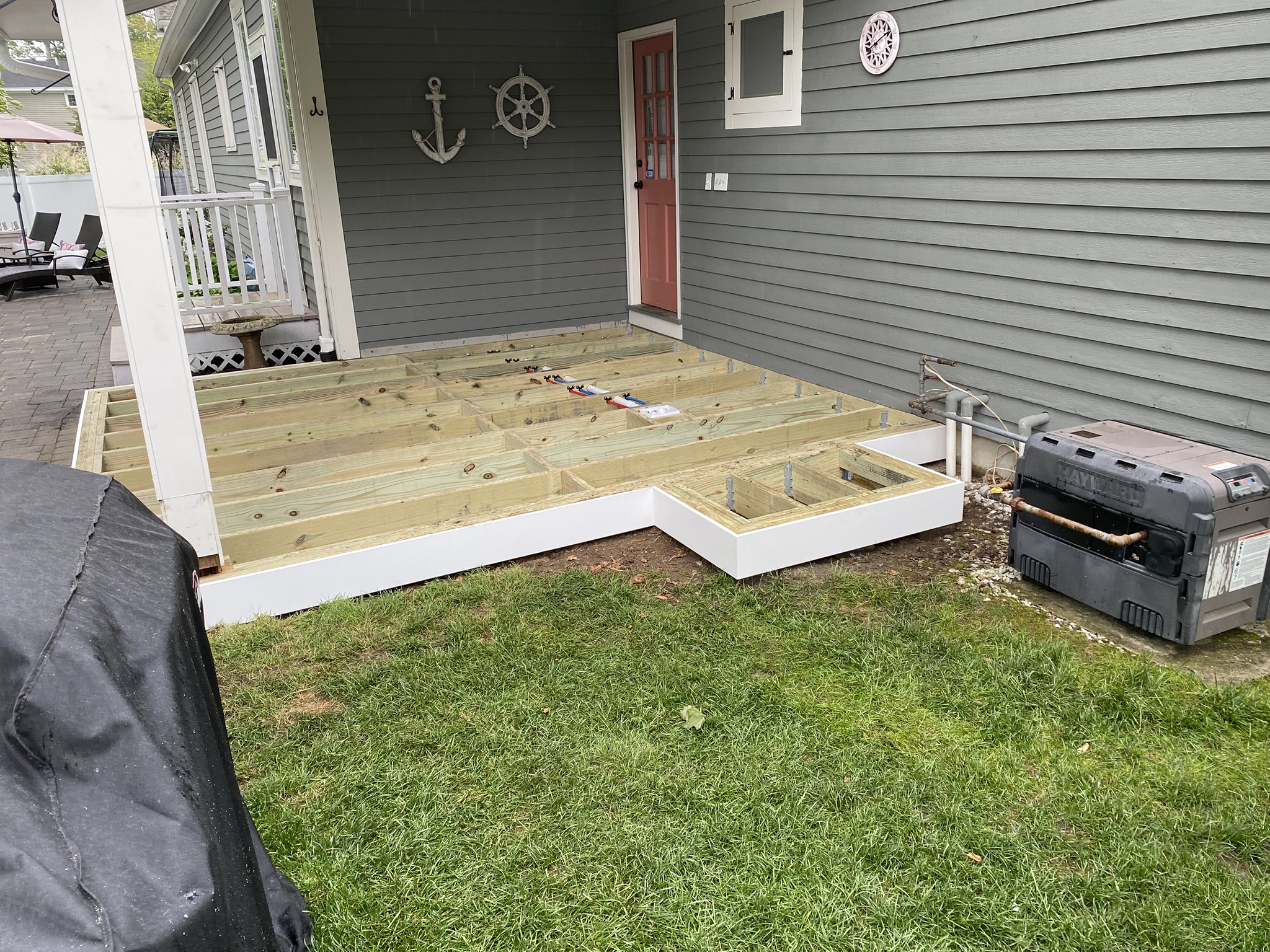 Residential Deck Framing Installation